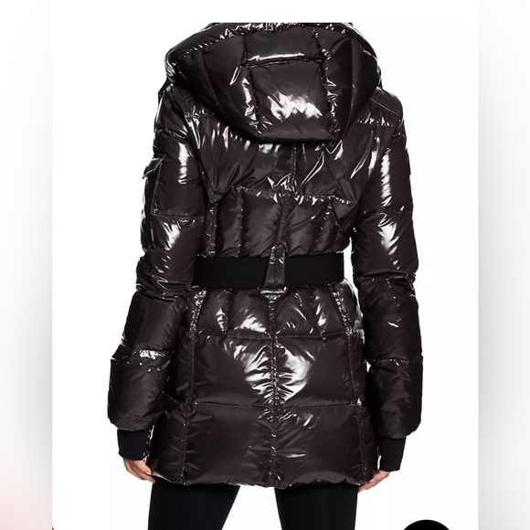 Sam. Soho Belted Nylon Down Mid-Length Jacket - Picture 3 of 3
